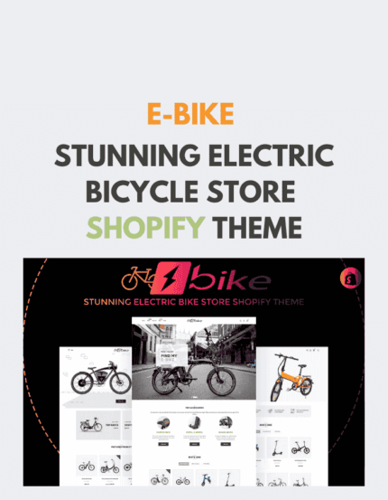 E-Bike Stunning Electric Bicycle Store Shopify