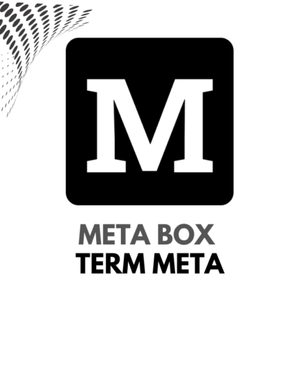Meta Box - MB Term Meta