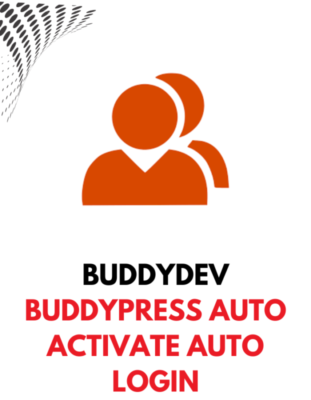 BuddyPress Auto Activate Auto Login - BuddyDev
