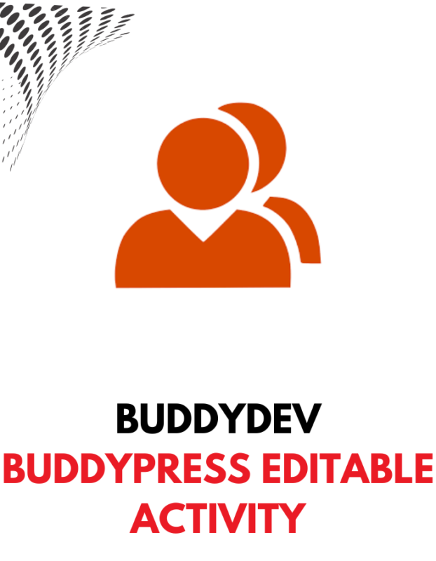BuddyPress Editable Activity - BuddyDev