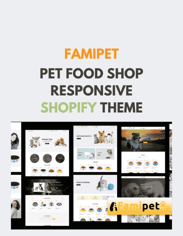 Famipet - Pet Food Shop Responsive Shopify Theme