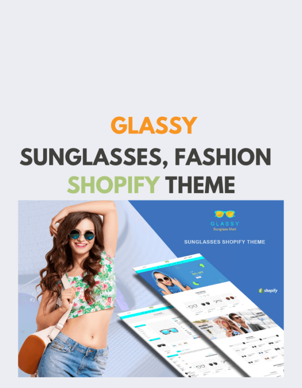 Glassy - Sunglasses, Fashion Shopify Theme