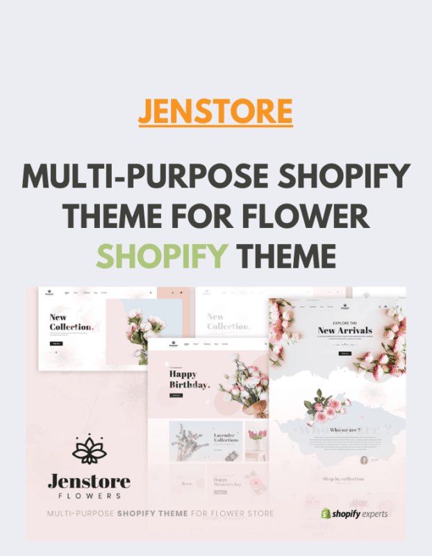 JenStore Multi-Purpose Shopify Theme for Flower