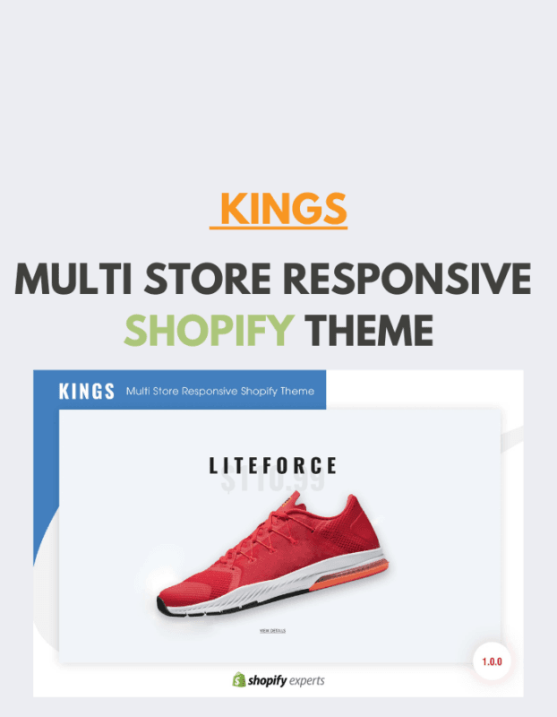 KINGS Multi Store Responsive Shopify Theme