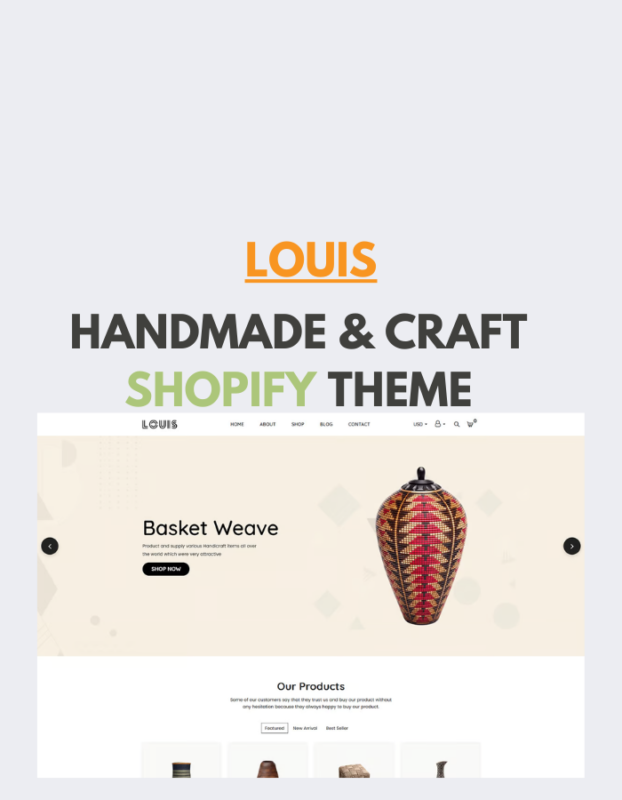 Louis – Handmade & Craft Shopify Theme