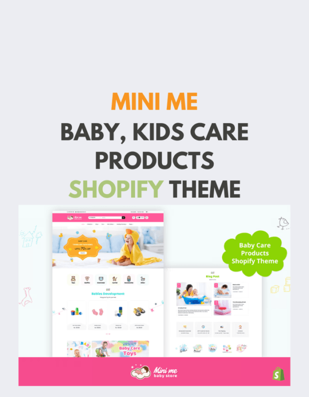 Mini Me - Baby, Kids Care Products Shopify Theme