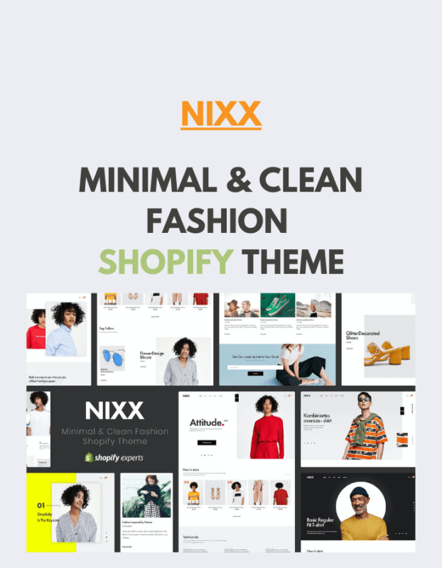 NIXX Minimal & Clean Fashion Shopify Theme