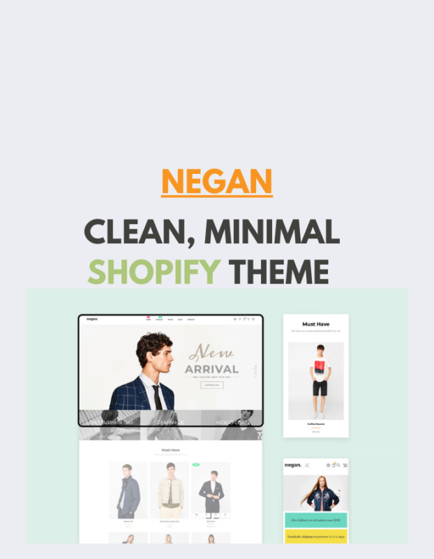 Negan - Clean, Minimal Shopify Theme