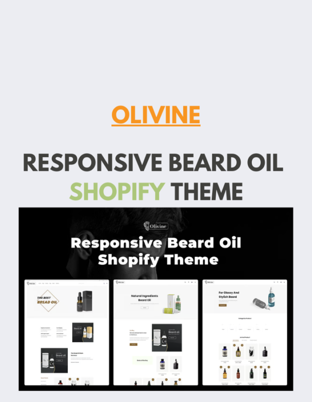 Olivine - Responsive Beard Oil Shopify Theme