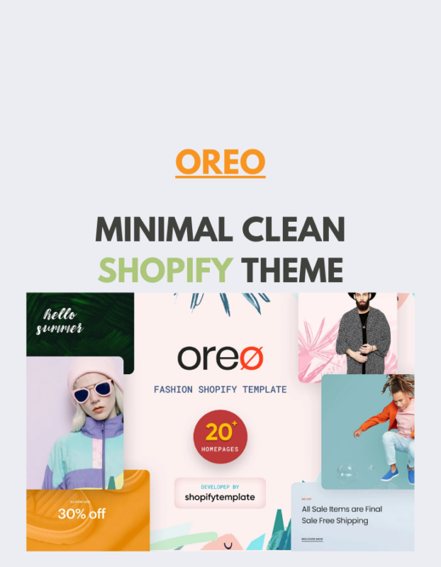 Oreo Minimal Clean Shopify Theme