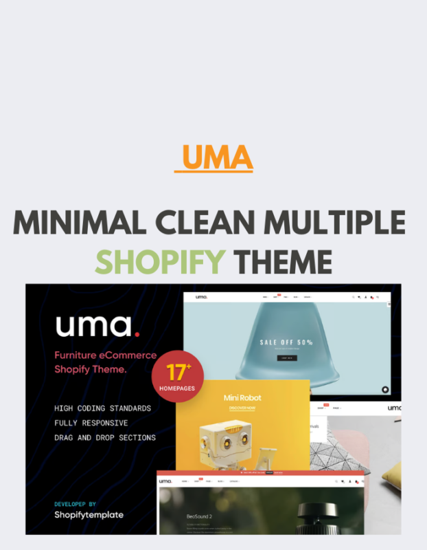 Uma - Minimal Clean Multiple Shopify Theme
