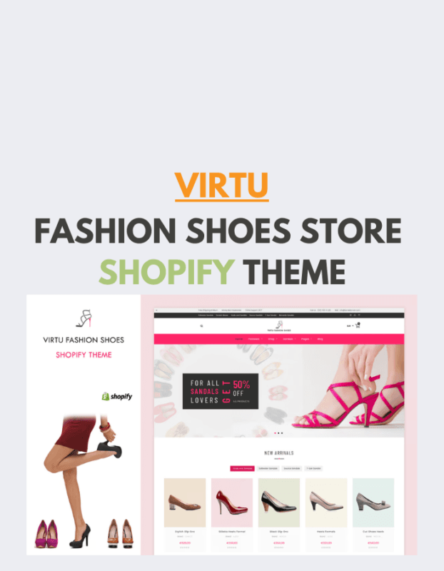 Virtu - Fashion Shoes Store Shopify Theme