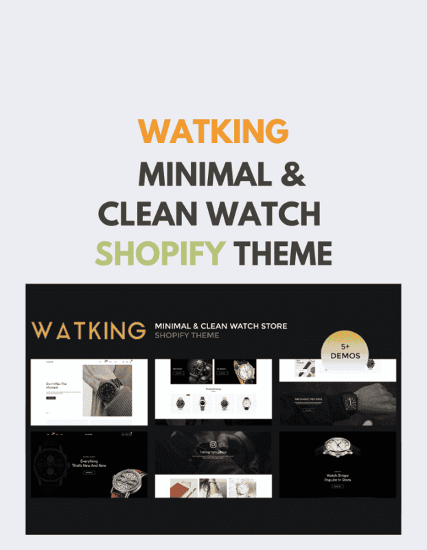 Watking – Minimal & Clean Watch Shopify Theme