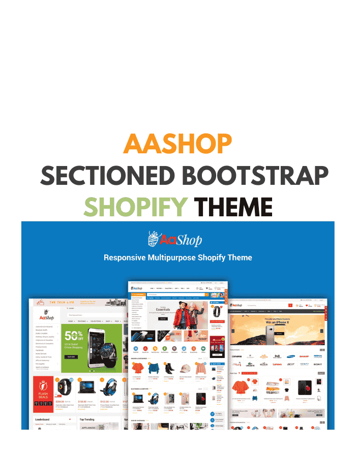 AaShop - Sectioned Bootstrap Shopify Theme