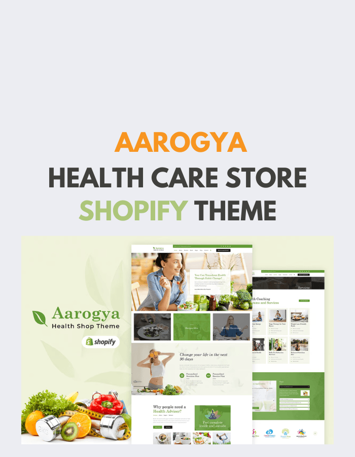 Aarogya | Shopify Health Care Store Theme