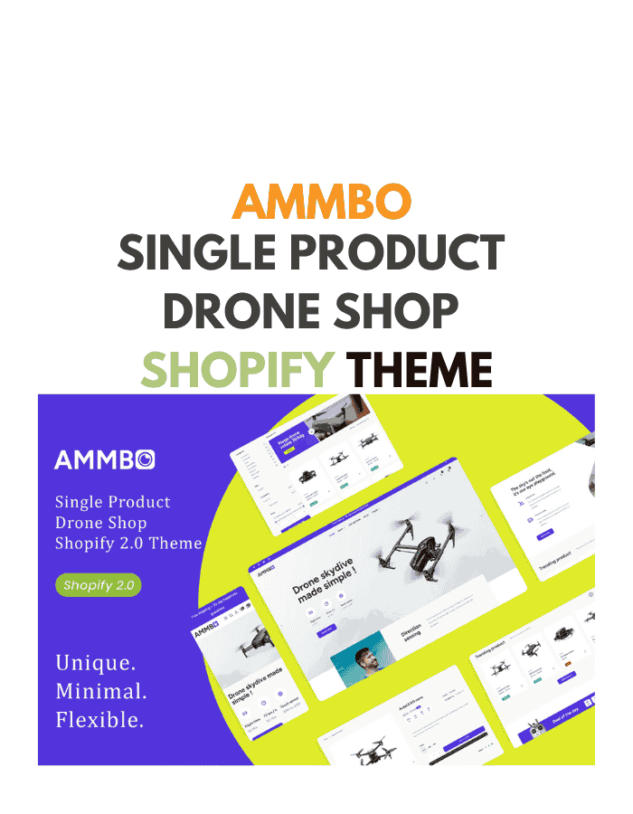 Ammbo - Single Product Drone Shop Shopify Theme