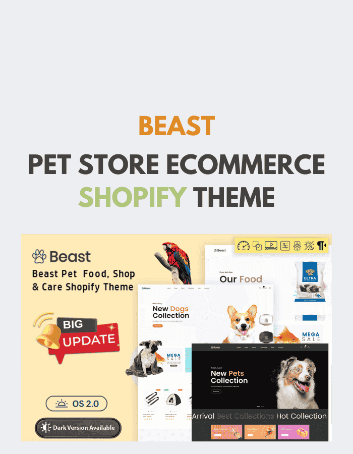 Beast - Pet Store eCommerce Shopify Theme
