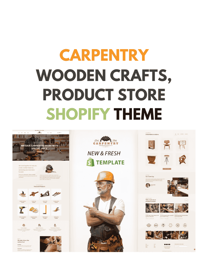Carpentry - Wooden Crafts, Product Store Shopify