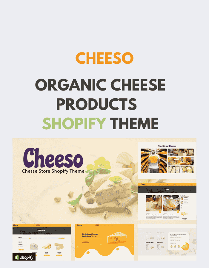 Cheeso | Organic Cheese Products Shopify Store