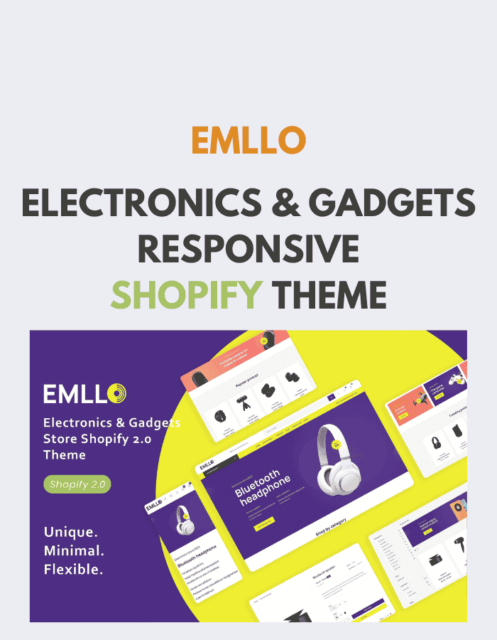 Emllo – Electronics & Gadgets Responsive Shopify