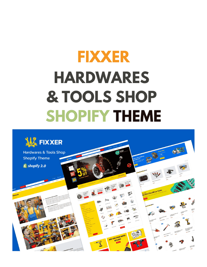 Fixxer - Hardwares & Tools Shop Shopify Theme