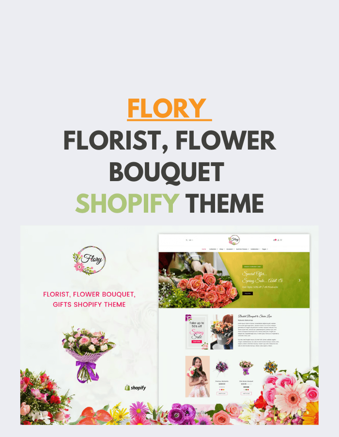 Flory | Florist, Flower Bouquet, Shopify Theme
