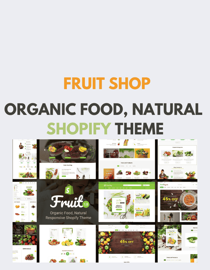 Fruit Shop - Organic Food, Natural Shopify Theme