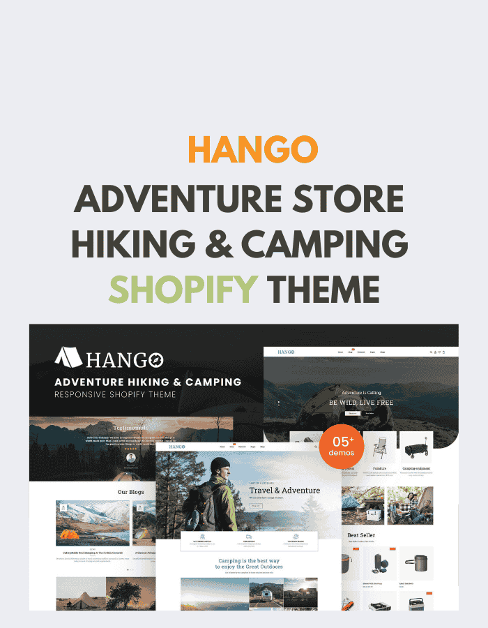 Hango - Adventure Store Hiking & Camping Shopify
