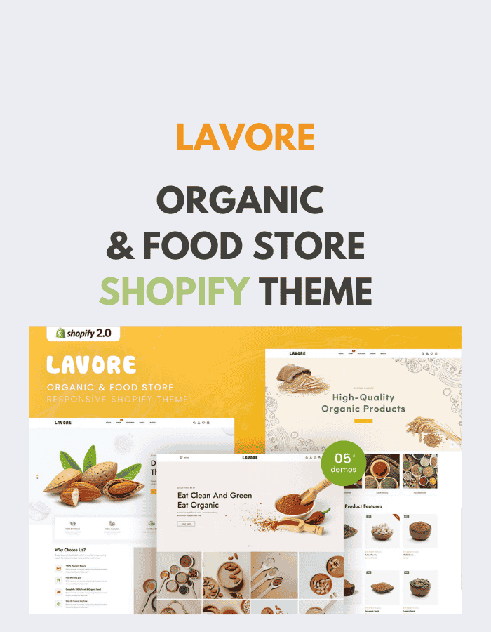 Lavore - Organic & Food Store Shopify Theme