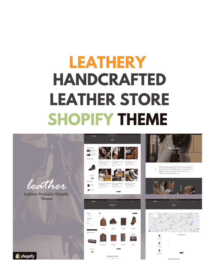 Leathery - Handcrafted Leather Store Theme