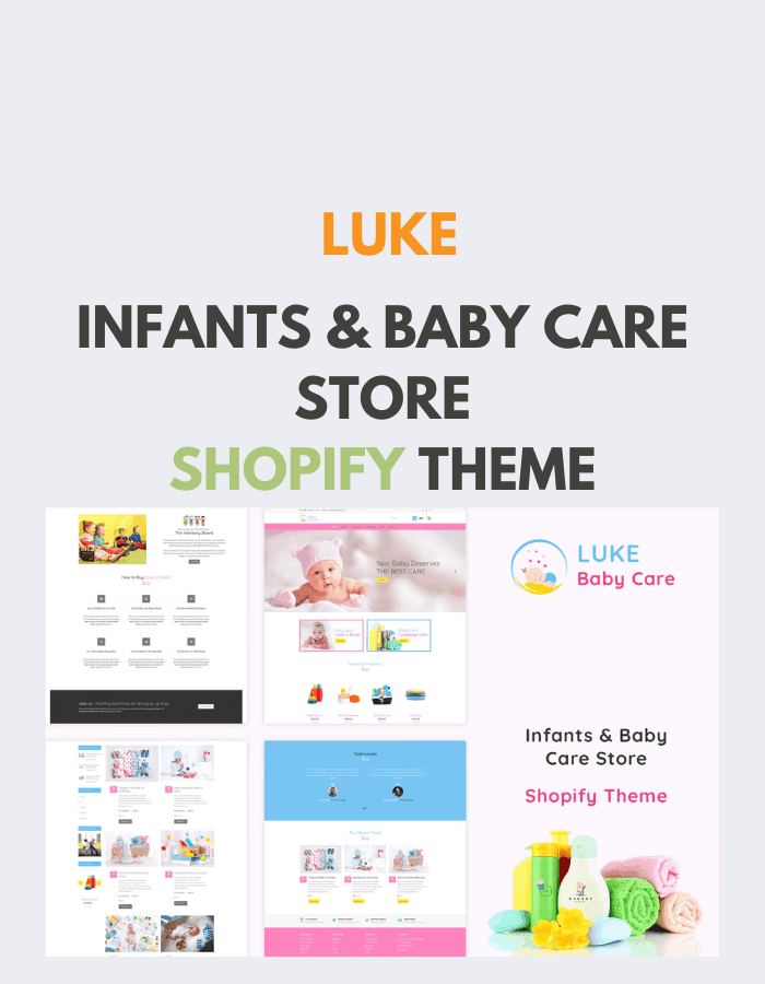Luke - Infants & Baby Care Store Shopify Theme