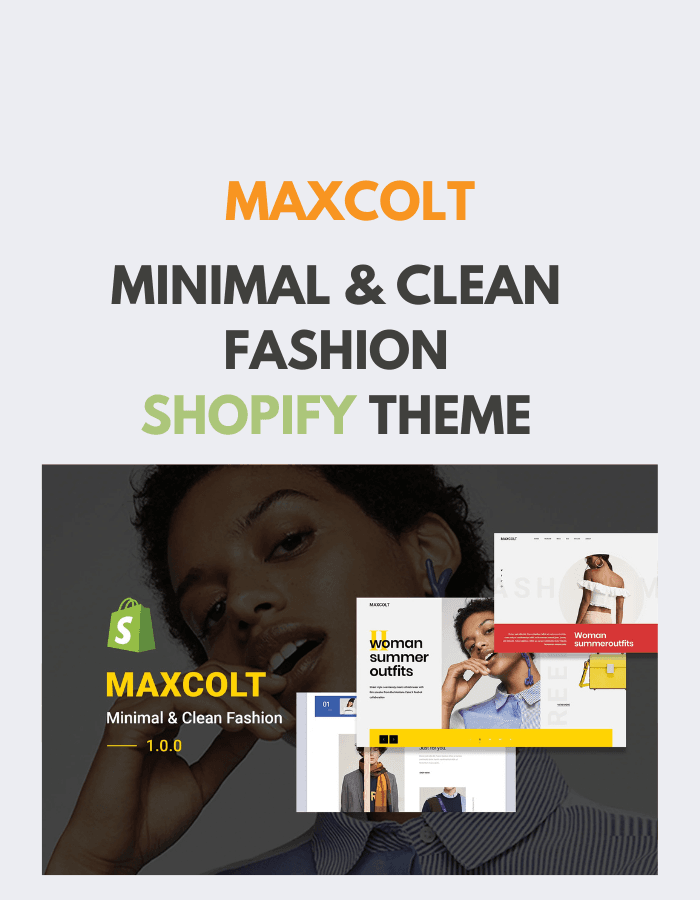 MAXCOLT | Minimal & Clean Fashion Shopify Theme