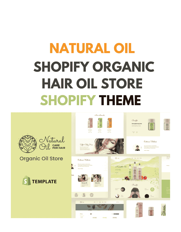 Natural Oil - Shopify Organic Hair Oil Store Theme