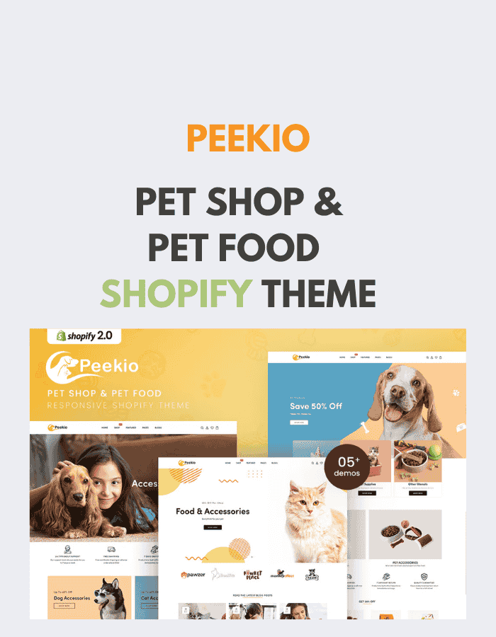 Peekio - Pet Shop & Pet Food Shopify Theme