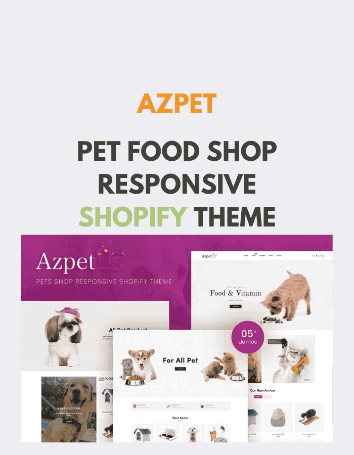 Azpet - Pet Food Shop Responsive Shopify Theme
