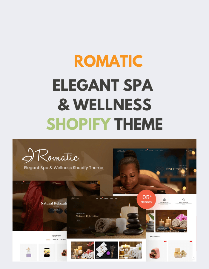 Romatic - Elegant Spa & Wellness Shopify Theme