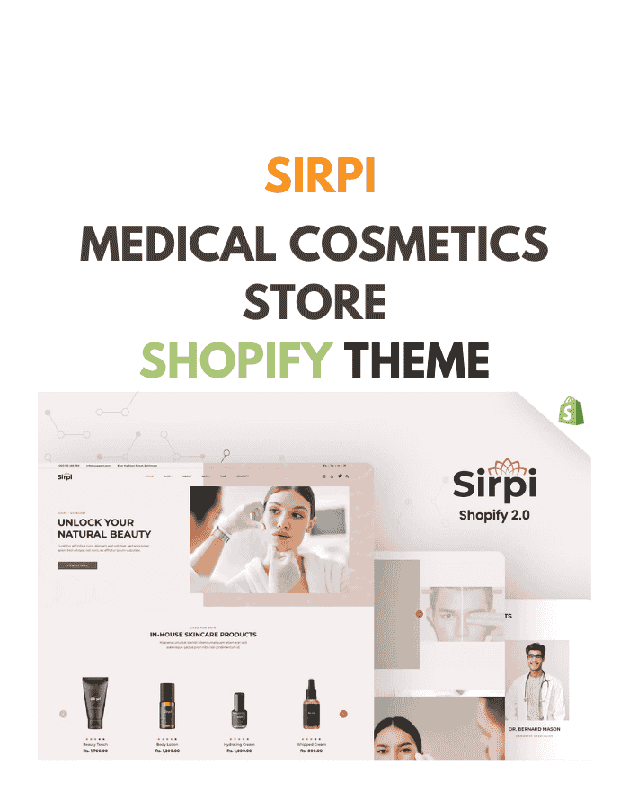 Sirpi - Medical Cosmetics Store Shopify Theme