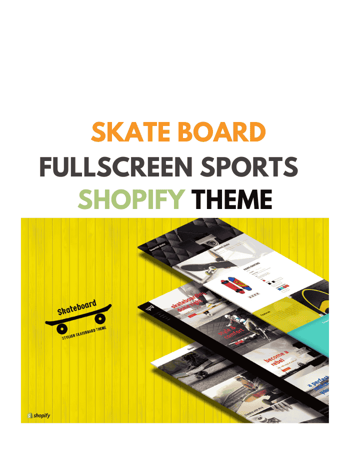 Skate board - Fullscreen Sports Shopify Theme