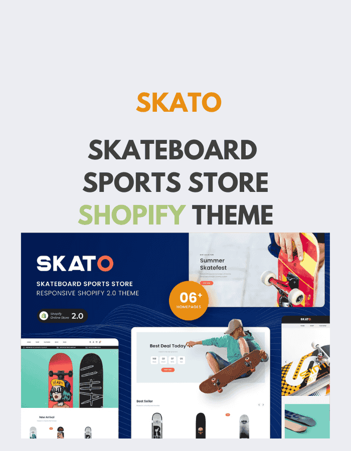Skato - Skateboard Sports Store Shopify Theme
