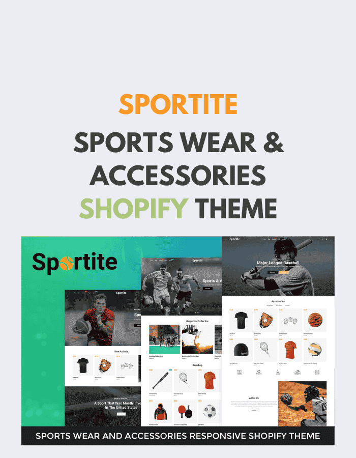 Sportite - Sports Wear & Accessories Shopify Theme