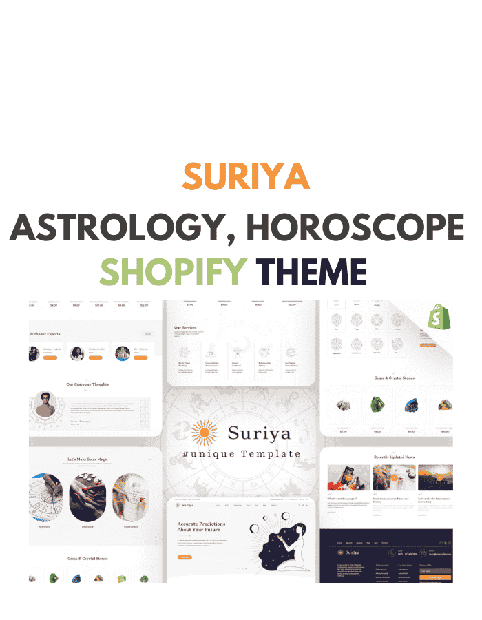 Suriya - Astrology, Horoscope shopify Store
