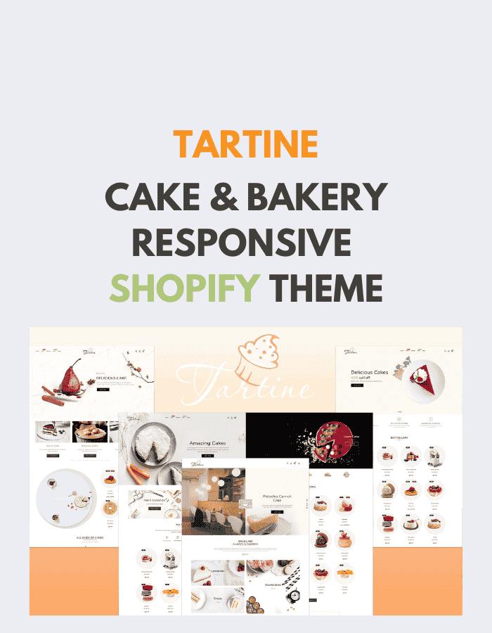 Tartine - Cake & Bakery Responsive Shopify Theme