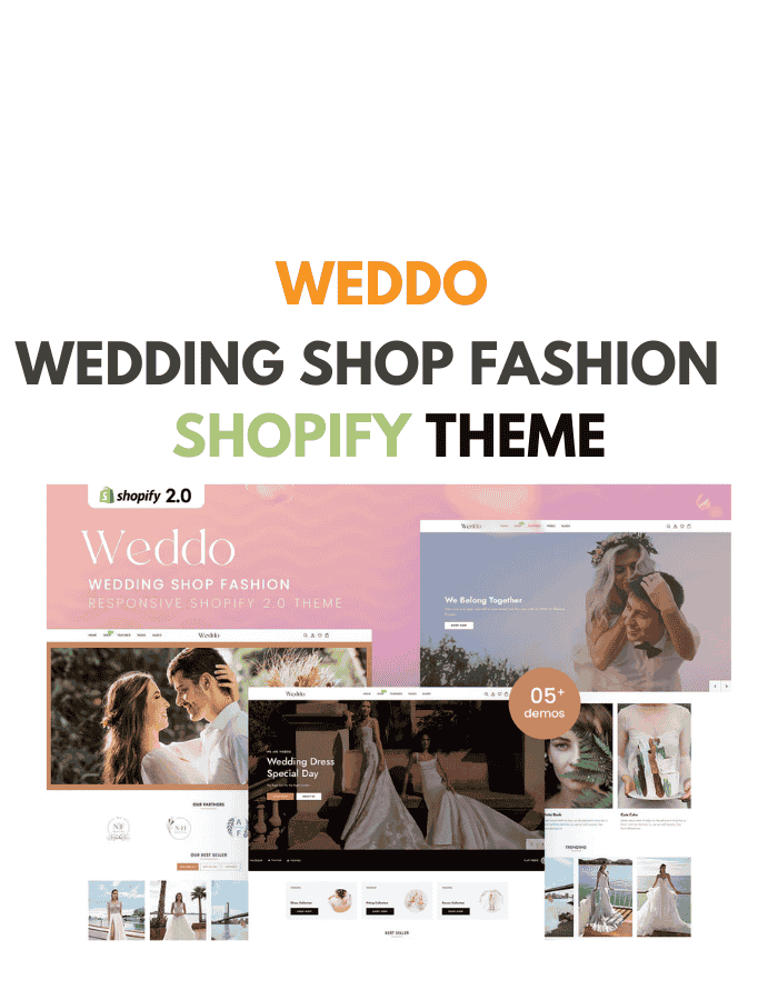 Weddo - Wedding Shop Fashion Shopify Theme