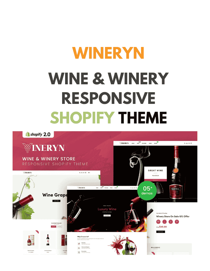 Wineryn - Wine & Winery Responsive Shopify Theme