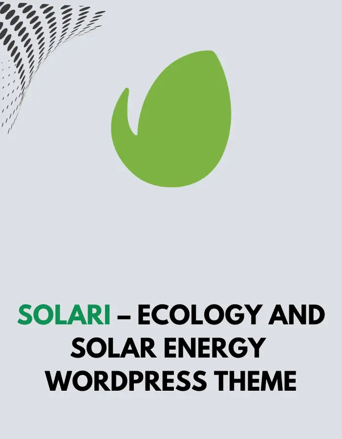 Solari – Ecology and Solar Energy WordPress Theme